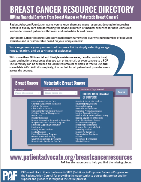 Breast Cancer Services Directory